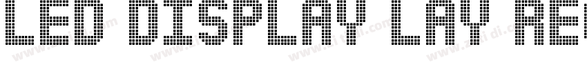 Led Display lay Reg字体转换
